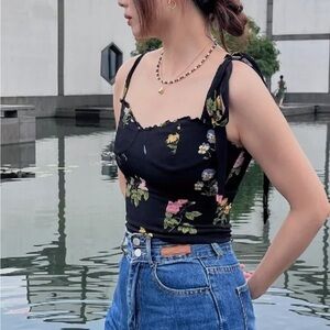 Reformation Blanca Top Night Bloom